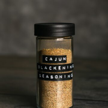 jar of cajun blackening seasoning