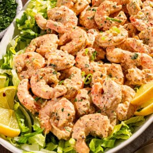 Shrimp remoulade with zesty remoulade sauce.
