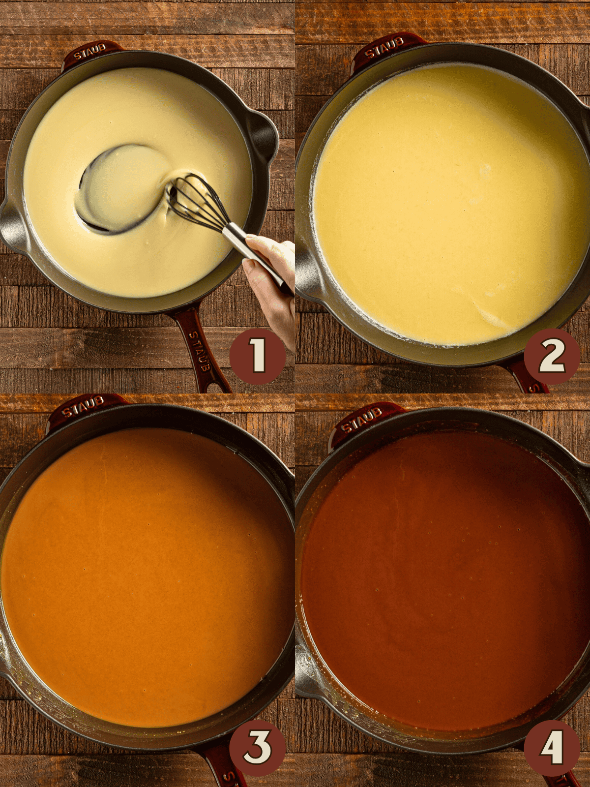 How to make a roux process steps.
