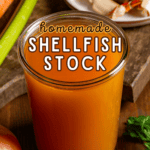 A jar of seafood stock.