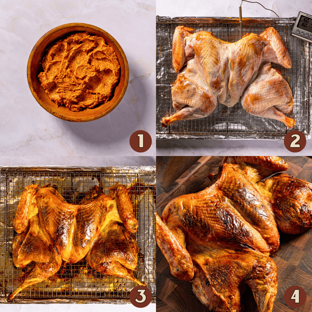 How to cook a spatchcock turkey.